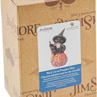 Black Cat on Pumpkin 6009515 Jim Shore Heartwood Creek Halloween Jack O Lantern