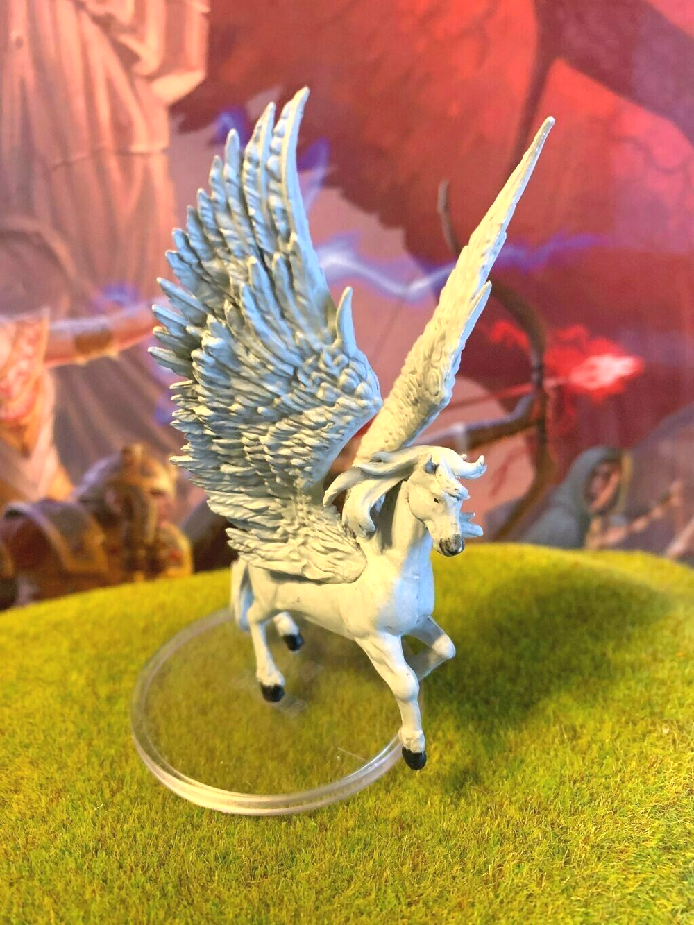 Pegasus D&D Miniature Dungeons Dragons Summoned Creatures large druid horse Z