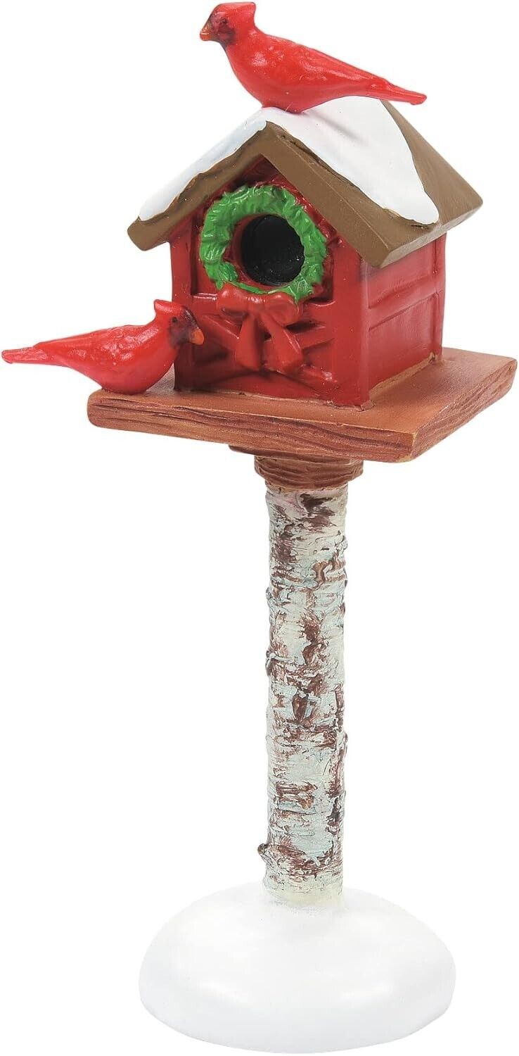 Cardinal Christmas Bird Feeder Department 56 Village Accessories 6009799 A