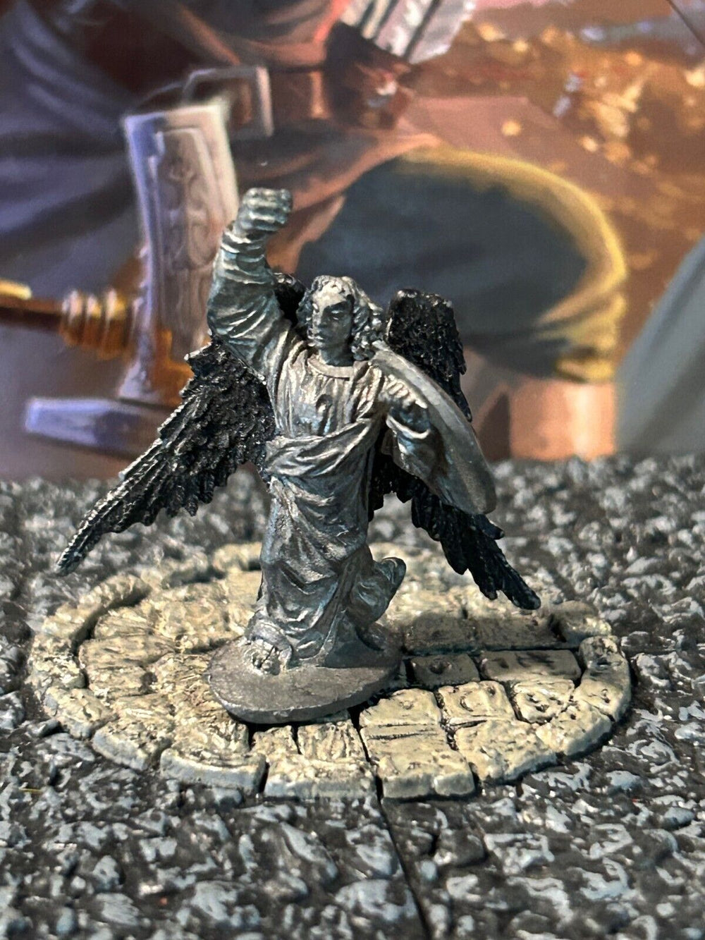 Aasimar Paladin Cleric Vintage Ral Partha Miniature D&D Dungeons Dragons angel