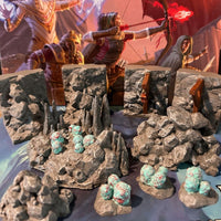 10 pc Cave / Cavern Dungeon Room miniature Dungeon & Dragons D&D painted terrain