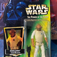 Admiral Ackbar Star Wars Power of the Force PoTF Green Hologram 1997 Return Jedi