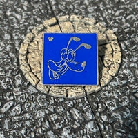 Pluto Blue Square Sketch Hidden Mickey Disney Collectible Trader Pin