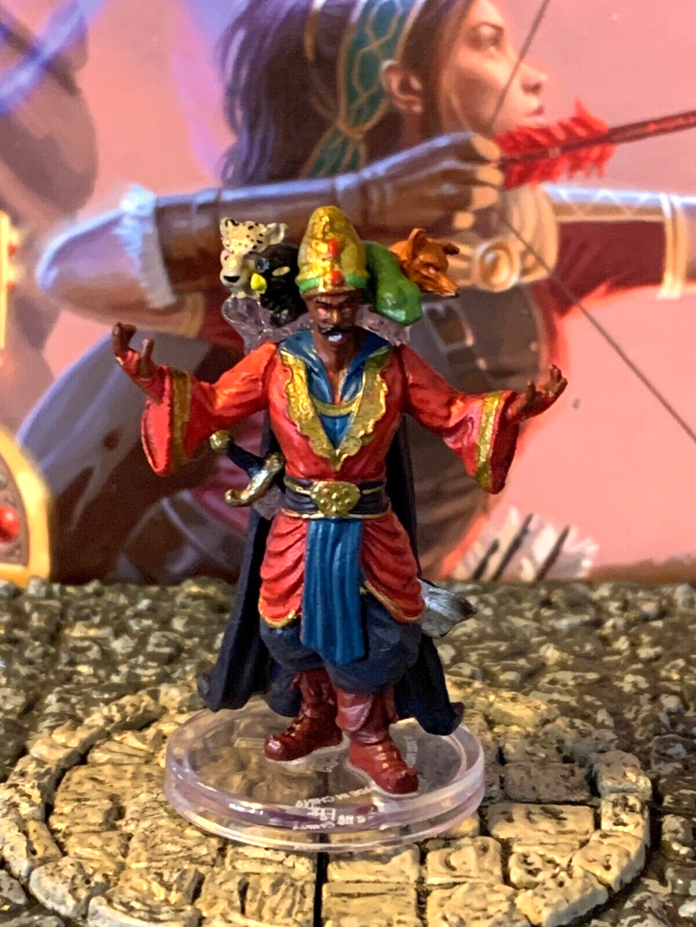 Rakshasa Maharaja D&D Miniature Dungeons Dragons Impossible Lands wizard baron