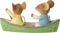 
              Happy Camper Canoeing Couple Mice 6013007 Tails with Heart figurine mouse Enesco
            