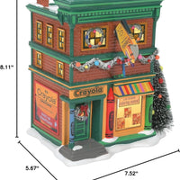 Crayola Crayon Store Department 56 Snow Village 6009706 Christmas lit building Z