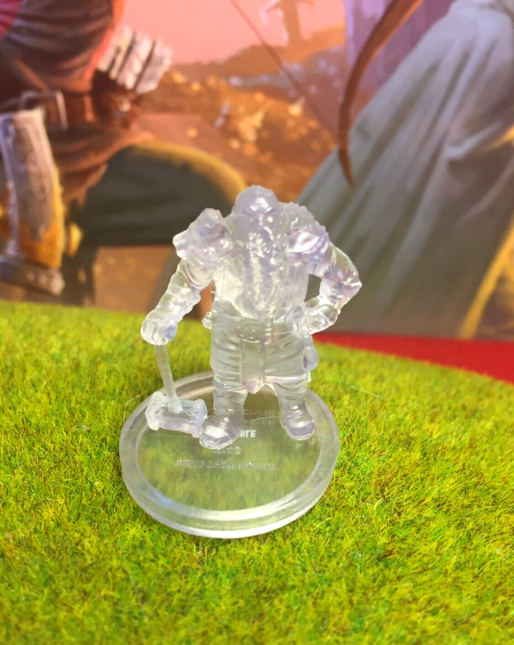 Invisible Shield Dwarf Fighter D&D Miniature Dungeons Dragons Elemental Evil 7i