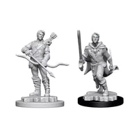 Male Human Ranger W11 2 pk Nolzur's D&D miniature Dungeons Dragons unpainted