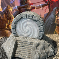 Huge Stone Lit Painted Magic Wizard Portal Gate miniature Dungeon & Dragons D&D