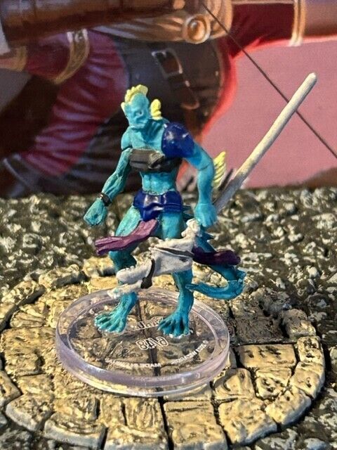 Sahuagin D&D Miniature Dungeons Dragons Seas & Shores 6 fighter guard hunter