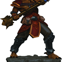 Male Dragonborn Fighter Premium D&D Miniature Dungeons Dragons cleric paladin Z