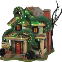 The Kraken House Department 56 Snow Village Halloween 6011436 lit building Z