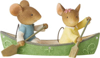 
              Happy Camper Canoeing Couple Mice 6013007 Tails with Heart figurine mouse Enesco
            