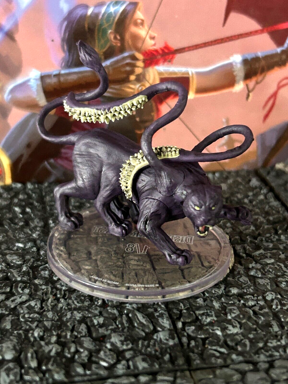 Displacer Beast D&D Miniature Dungeons Dragons Classic Monsters Collection D-F