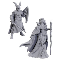 Elves 2 pk 50th Anniversary Nolzur's D&D miniature Dungeons Dragons unpainted