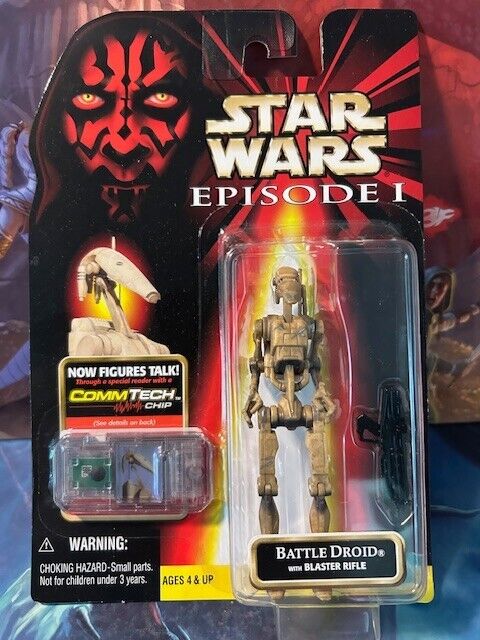 Battle Droid Star Wars Episode 1 Phantom Menace Commtech 1998 Comm Tech Dark