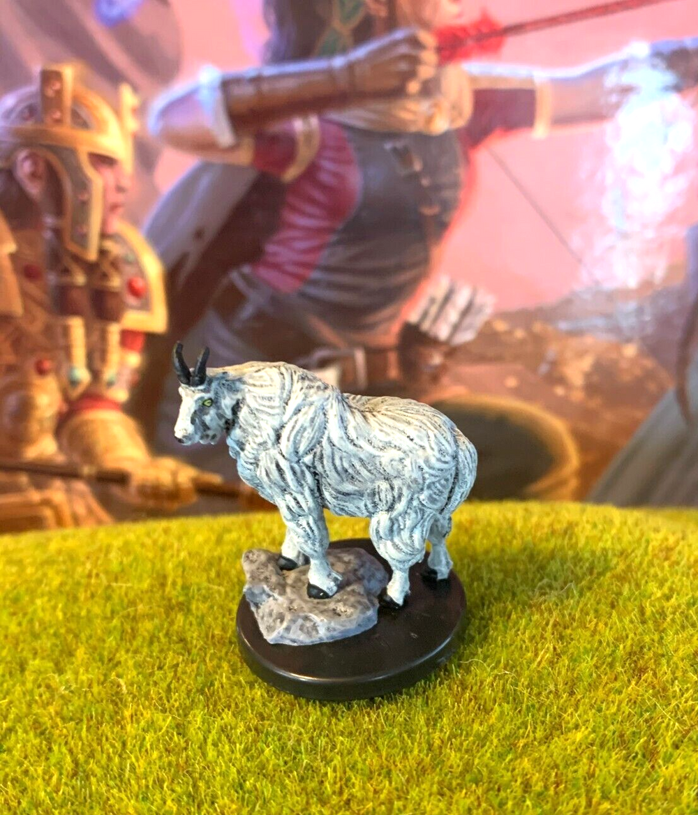 Mountain Goat D&D Miniature Dungeons Dragons Icewind Dale Rime medium sheep 10 Z