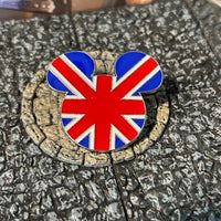 Mickey Mouse Head Flag England UK Great Britain Disney Collectible Trader Pin