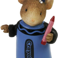 Dressed in Color mouse 6008812 Tails with Heart Enesco Crayola Crayon mice Z