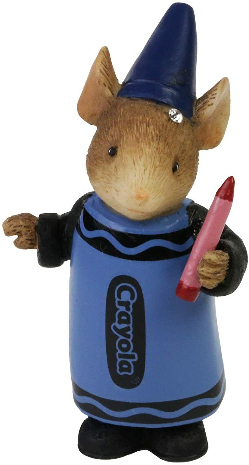 Dressed in Color mouse 6008812 Tails with Heart Enesco Crayola Crayon mice Z