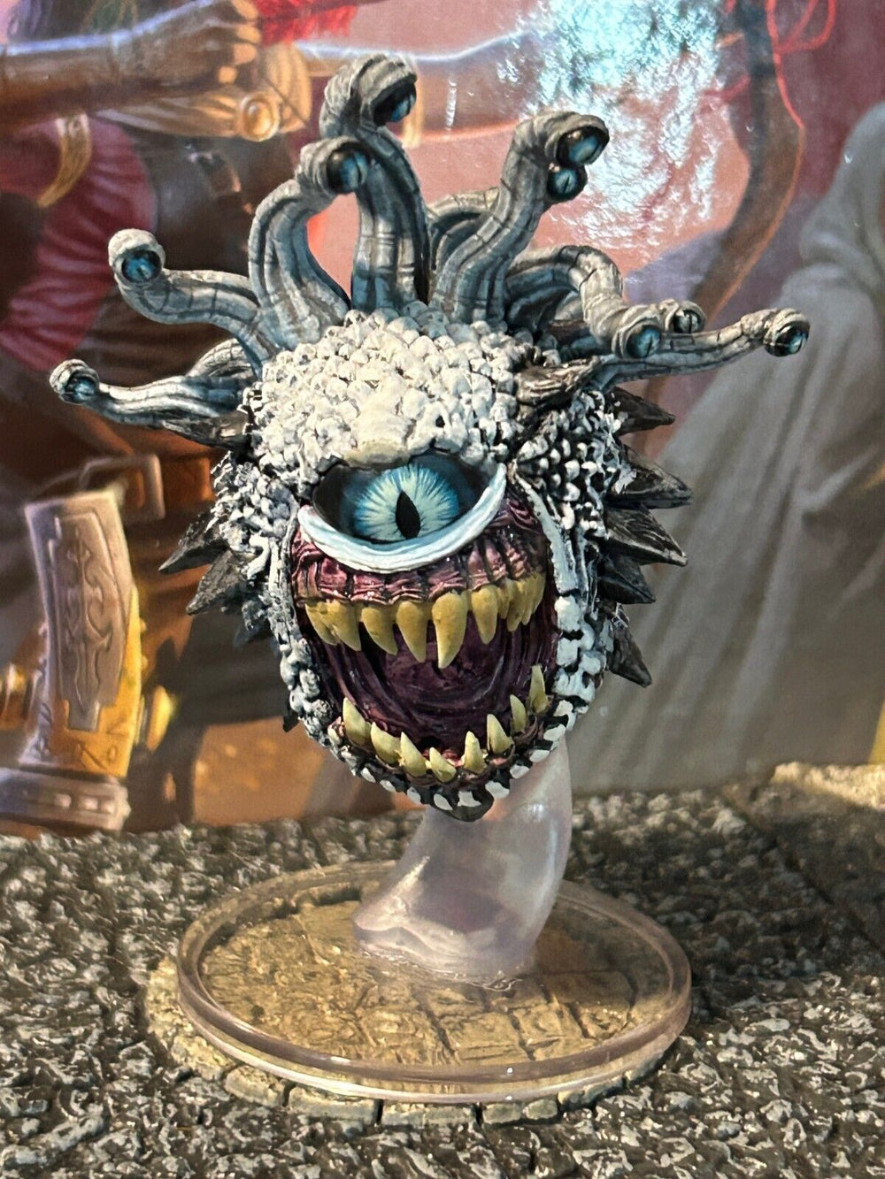 Beholder D&D Miniature Dungeons Dragons Beholder Box set large eye tyrant white