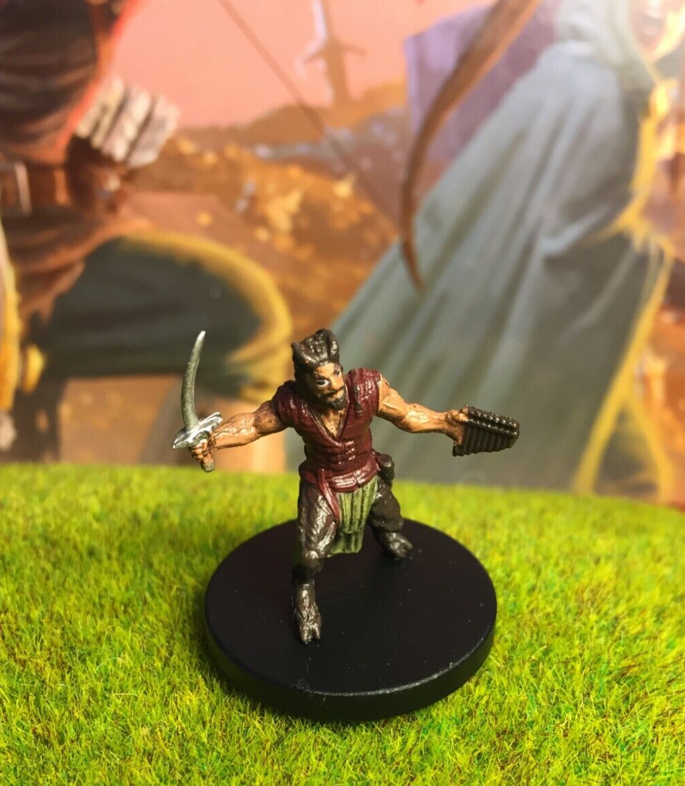 Satyr D&D Miniature Dungeons Dragons Monster Menagerie fey 15 scout bard Z