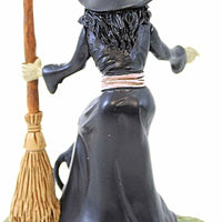 Double Trouble Witch Department 56 Snow Village Halloween 6012289 scary broom Z