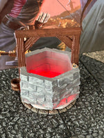 
              LED Light Up Red Magic Lit Stone Well Dungeon & Dragons D&D terrain printed
            