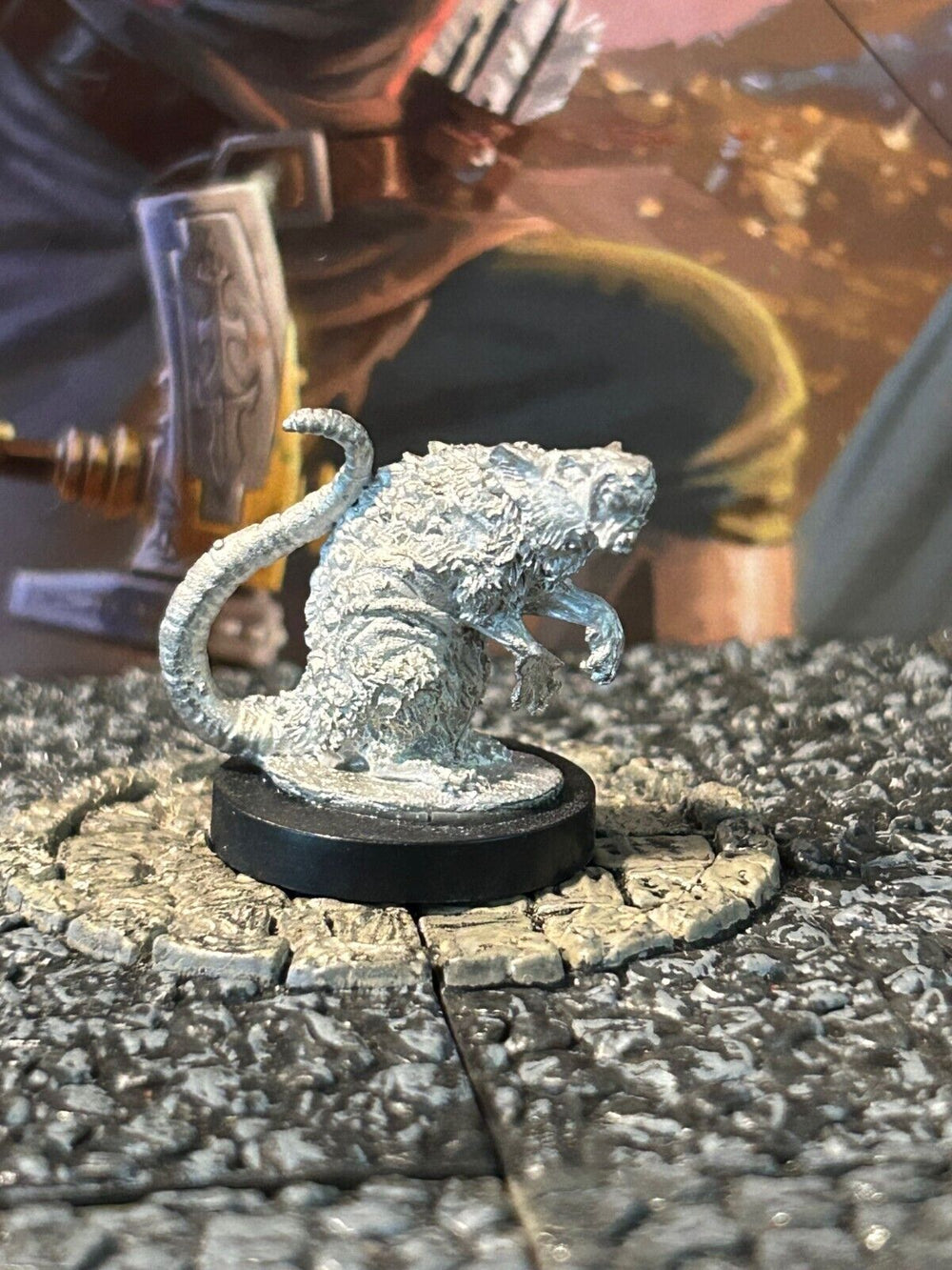 Barrow Rat Vintage Reaper Miniature D&D Dungeons Dragons giant dire medium b