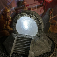 Huge Stone Lit Painted Magic Wizard Portal Gate miniature Dungeon & Dragons D&D