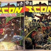 Icon Comic Lot Issue # 1 & 2 first Icon & Rocket F-VF DC Comics Milestone