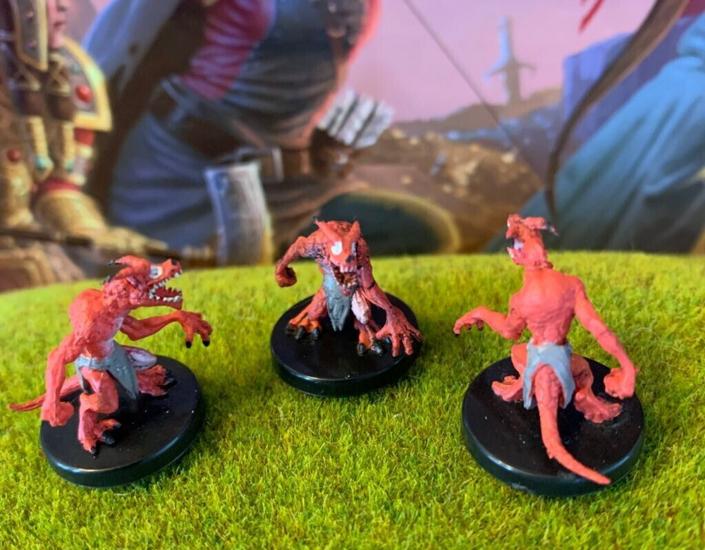 Kobold Vampire Spawn x3 D&D Miniature Dungeons Dragons Icewind Dale Rime zombie