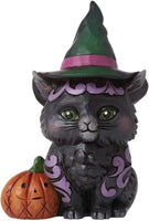 
              Black Cat Mini on Pumpkin 6012747 Jim Shore Heartwood Creek Halloween kitten
            