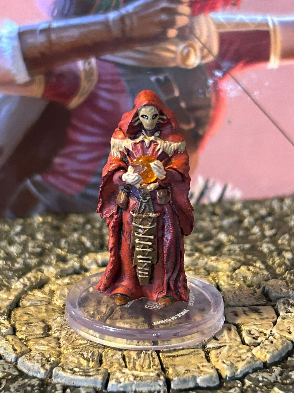 Demelin D&D Miniature Dungeons Dragons Dragonlance Shadow red wizard sorcerer 38