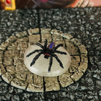 Medium Black Spider printed miniature Dungeon & Dragons D&D giant cave poisonous