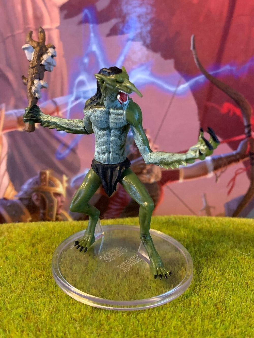 Troll D&D Miniature Dungeons Dragons Wild Beyond Witchlight large warrior 35 A