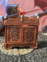 
              Wooden Armoire Dresser D&D Miniature Dungeons Dragons terrain bookshelf wizard
            