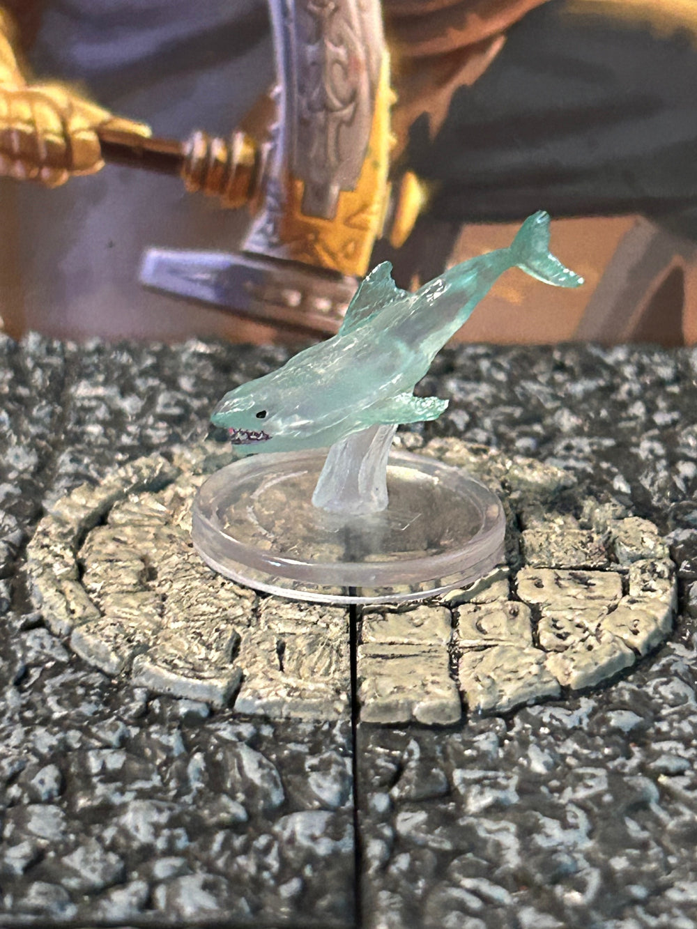 Brine Shark D&D Miniature Dungeons Dragons Bestiary Unleashed medium elemental