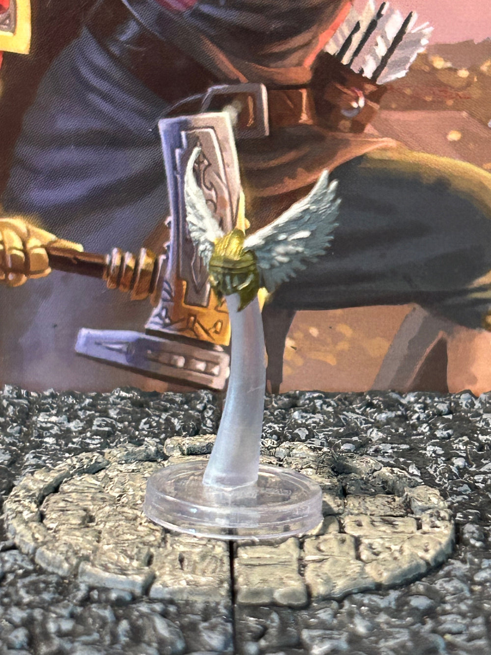 Cassisian Angel D&D Miniature Dungeons Dragons Bestiary Unleashed flying helm Z