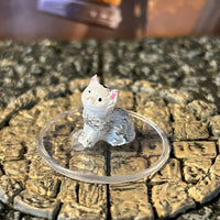 Kitten printed painted miniature Dungeon Dragons D&D animal druid familiar cat G