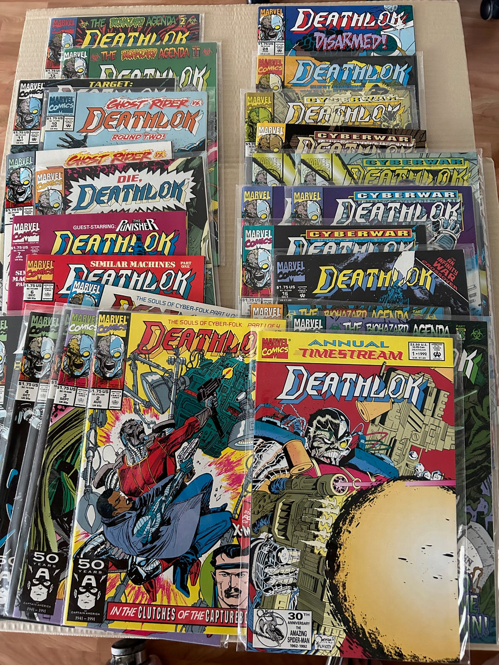 Deathlok (1991) 27 Issue Comic Lot Issues #2-22 plus extras F-VF Marvel Annual