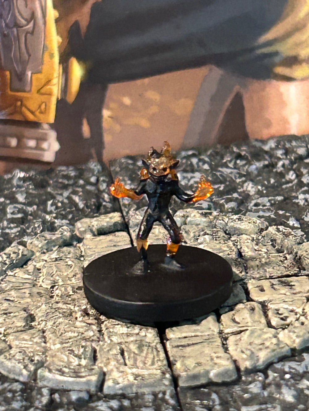 Magmin D&D Miniature Dungeons Dragons Elemental Evil 1 lava fire warrior Z