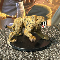 Smilodon D&D Miniature Dungeons Dragons Kingmaker large 30 sabretooth tiger cat
