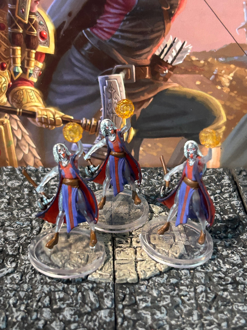 Urdefhan Warrior x3 LOT D&D Miniature Dungeons Dragons Darklands Rising wight