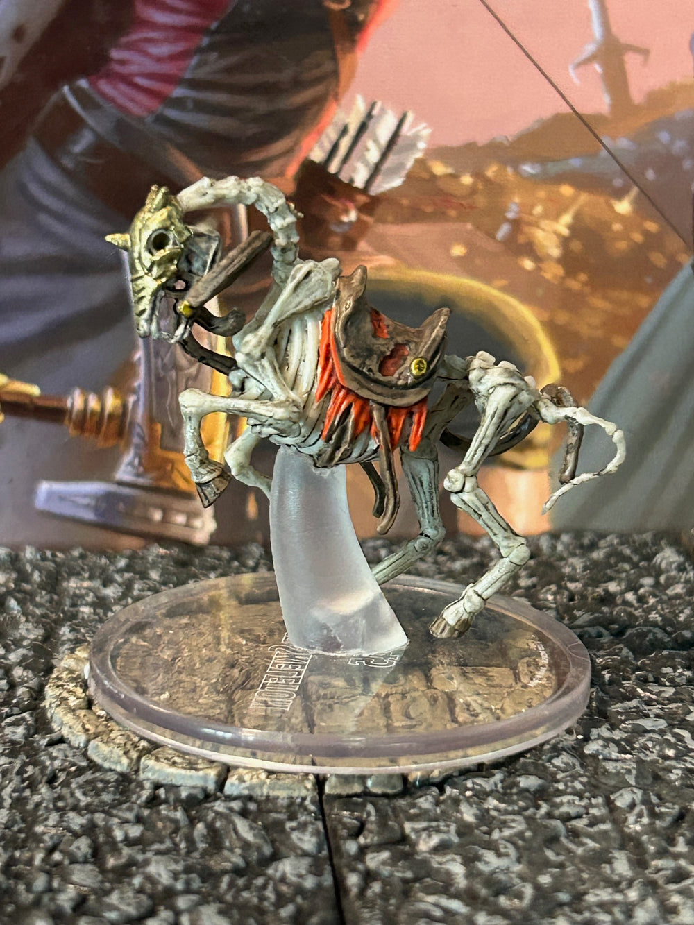 Warhorse Skeleton D&D Miniature Dungeons Dragons Boneyard large 29 undead Z